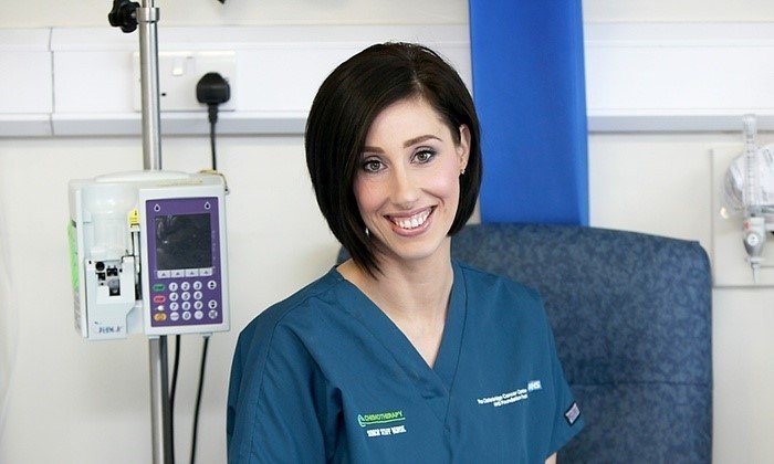 Joanne Upton, Điều dưỡng tại Trung tâm ung thư Clatterbridge ở Merseyside