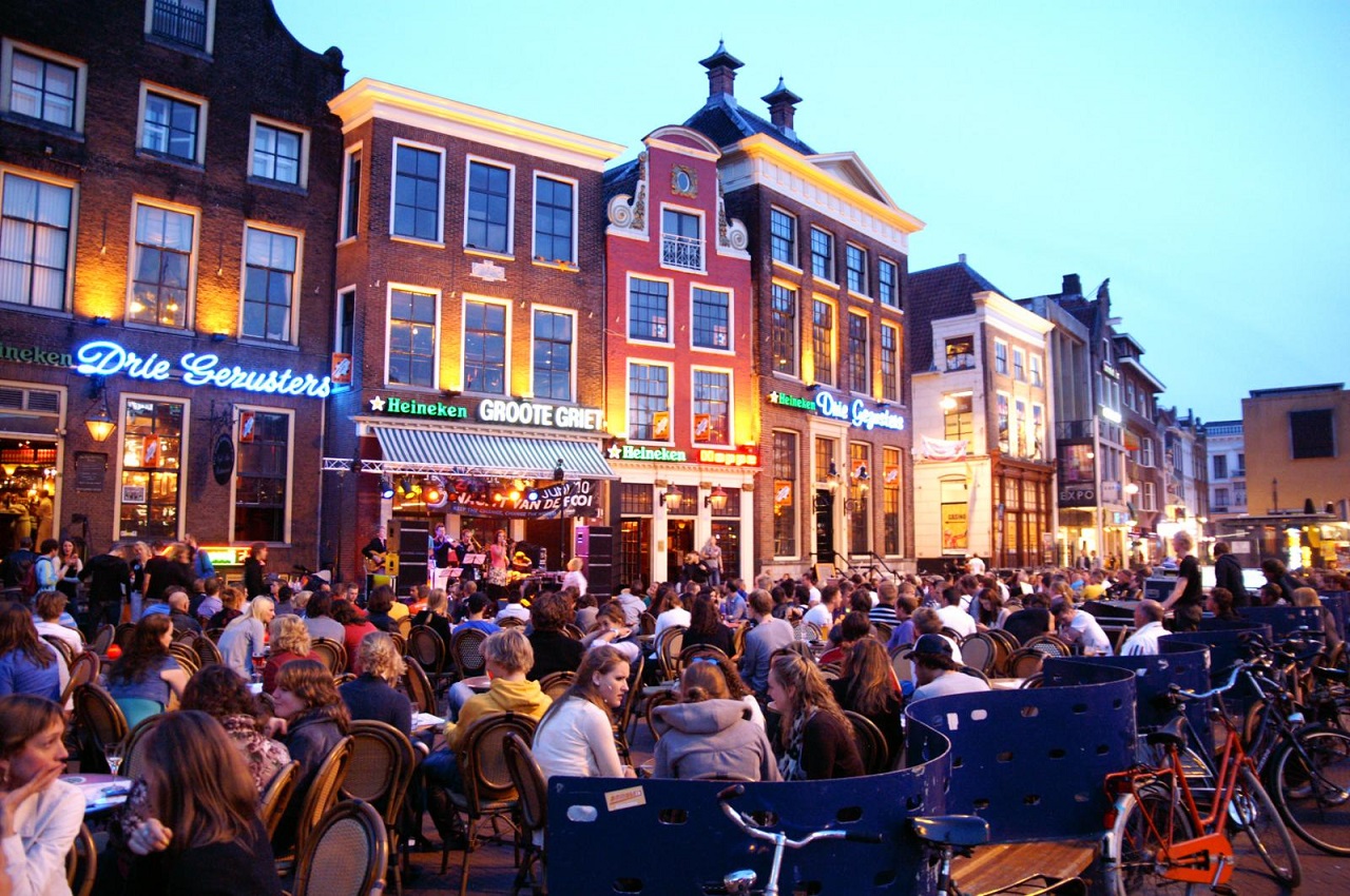 Thành phố Groningen luôn nhộn nhịp các hoạt động của sinh viên