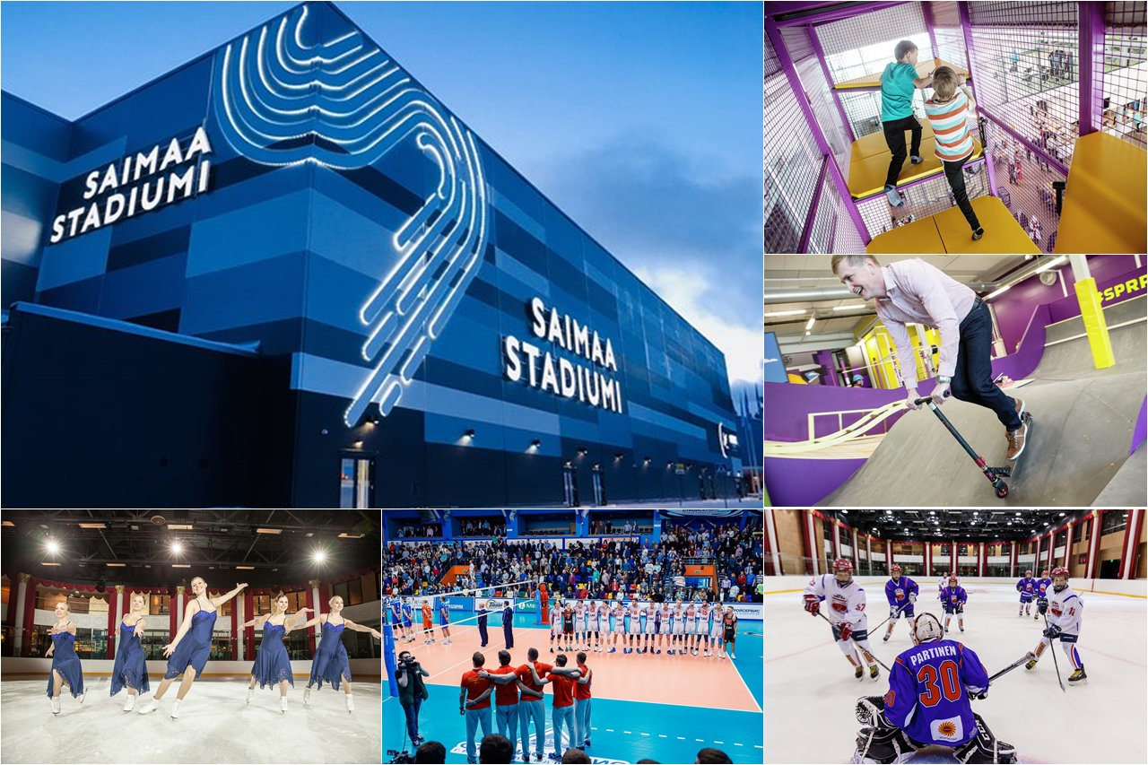 Nhiều hoạt động thể thao diễn ra tại nhà thi đấu Saimaa Stadiumi