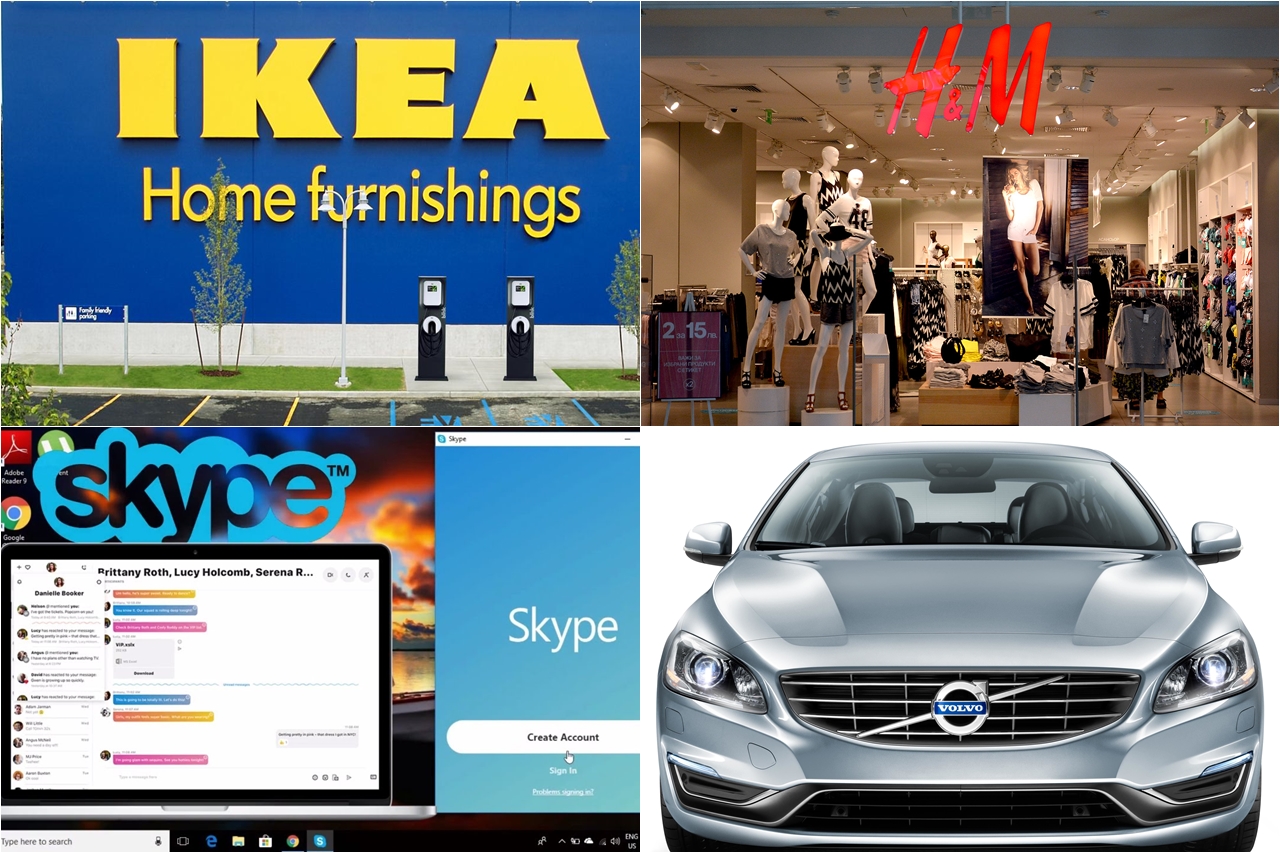 Thụy Điển sở hữu những thương hiệu nổi tiếng toàn cầu