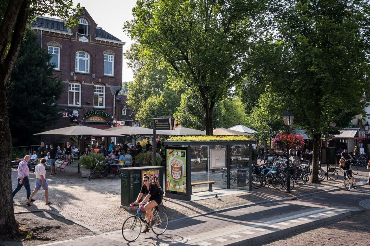 Nhà chờ xe buýt thân thiện với môi trường ở Hà Lan