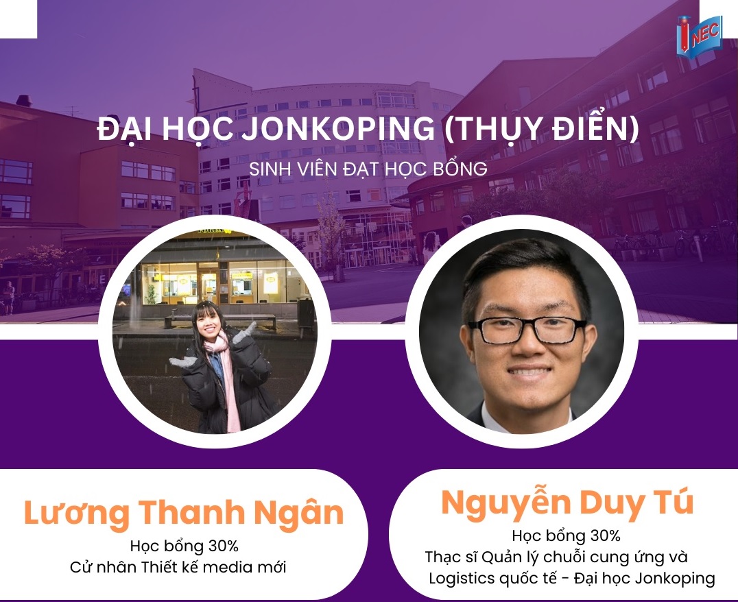 Sinh viên Việt Nam đạt học bổng 30% Đại học Jonkoping