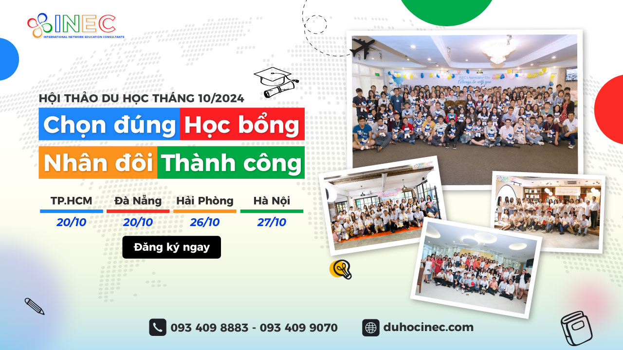 Hội thảo du học các nước tháng 10/2024