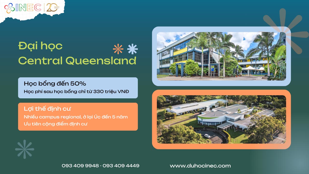 Học bổng Đại học Central Queensland 50%