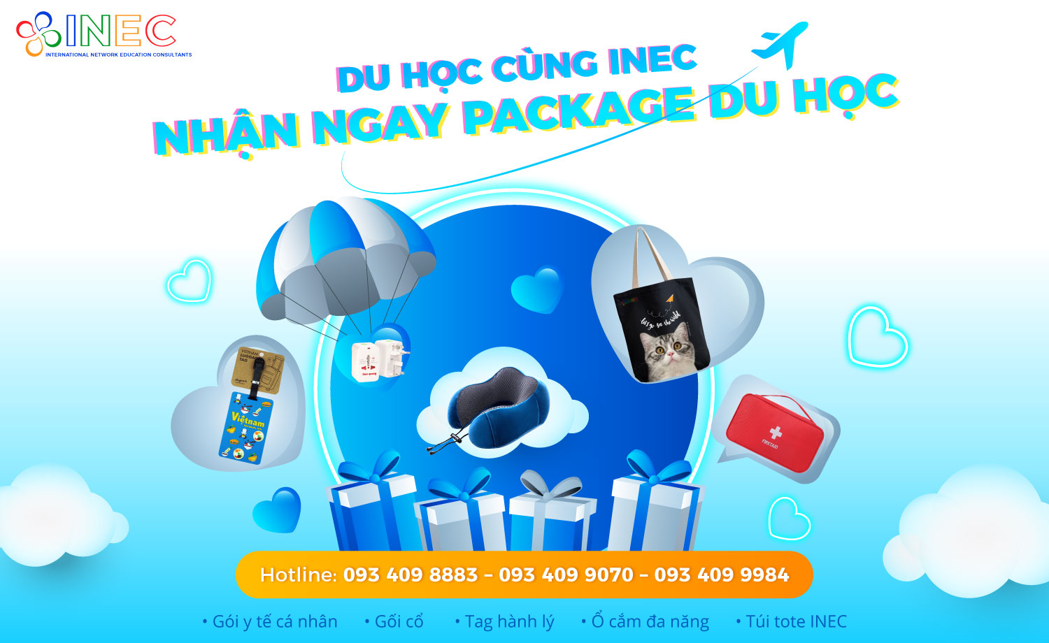 Bộ quà tặng du học từ INEC