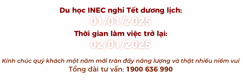 Thông báo nghỉ tết Dương lịch Công ty INEC 2
