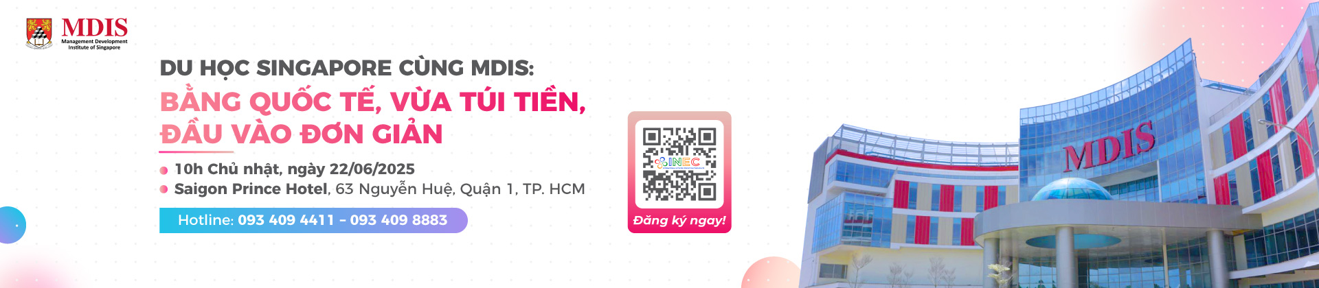 Hội thảo MDIS Singapore tháng 6/2025