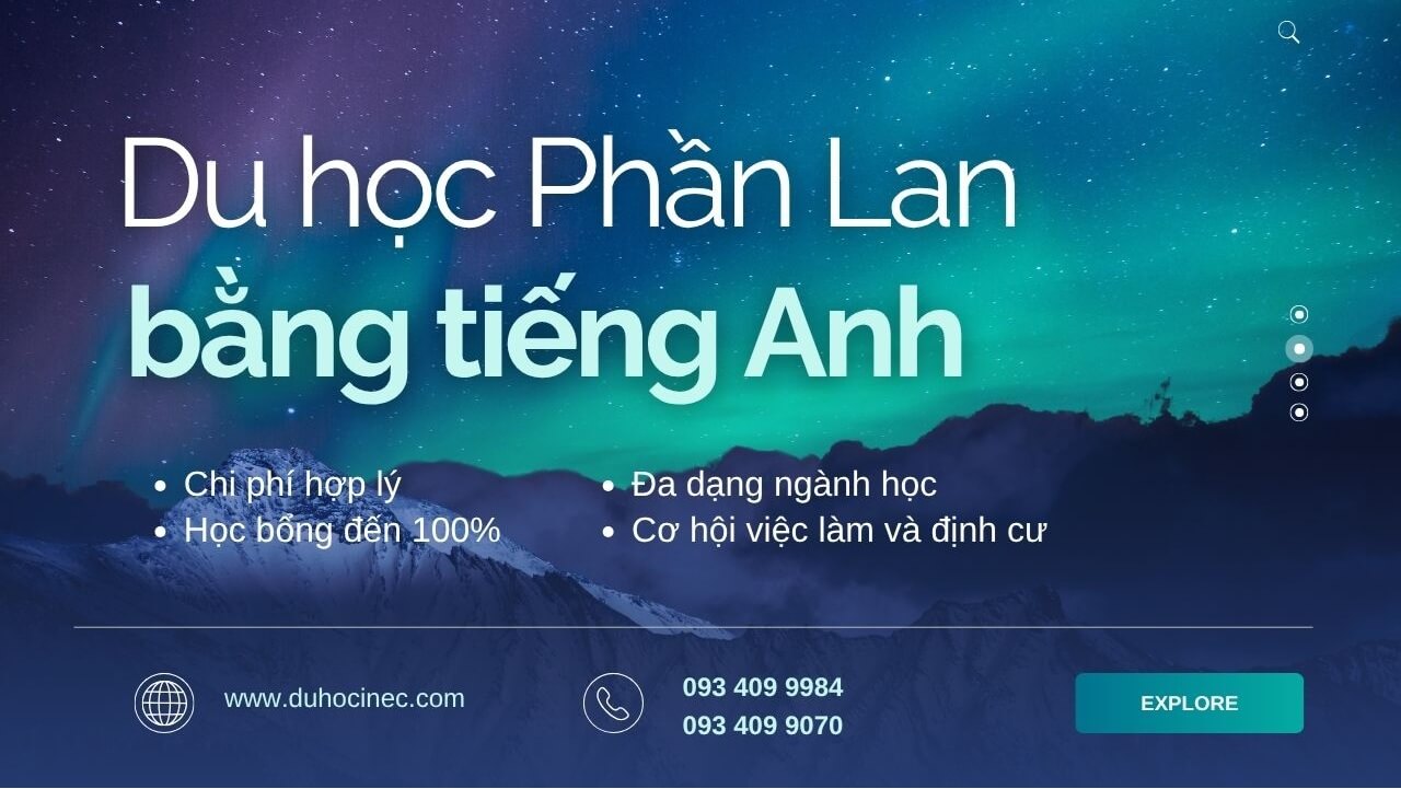 Du học Phần Lan bằng tiếng Anh