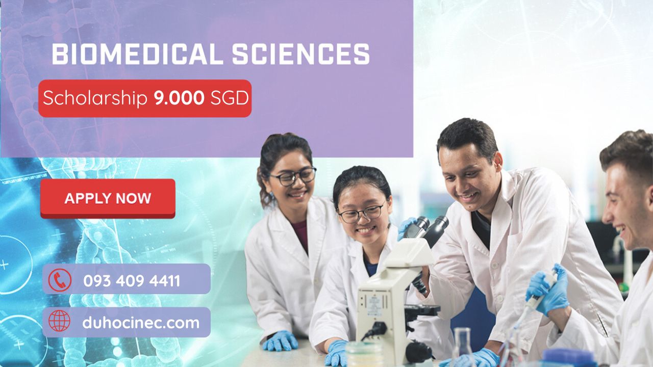 Học bổng 9.000 SGD cử nhân Khoa học y sinh - MDIS Singapore