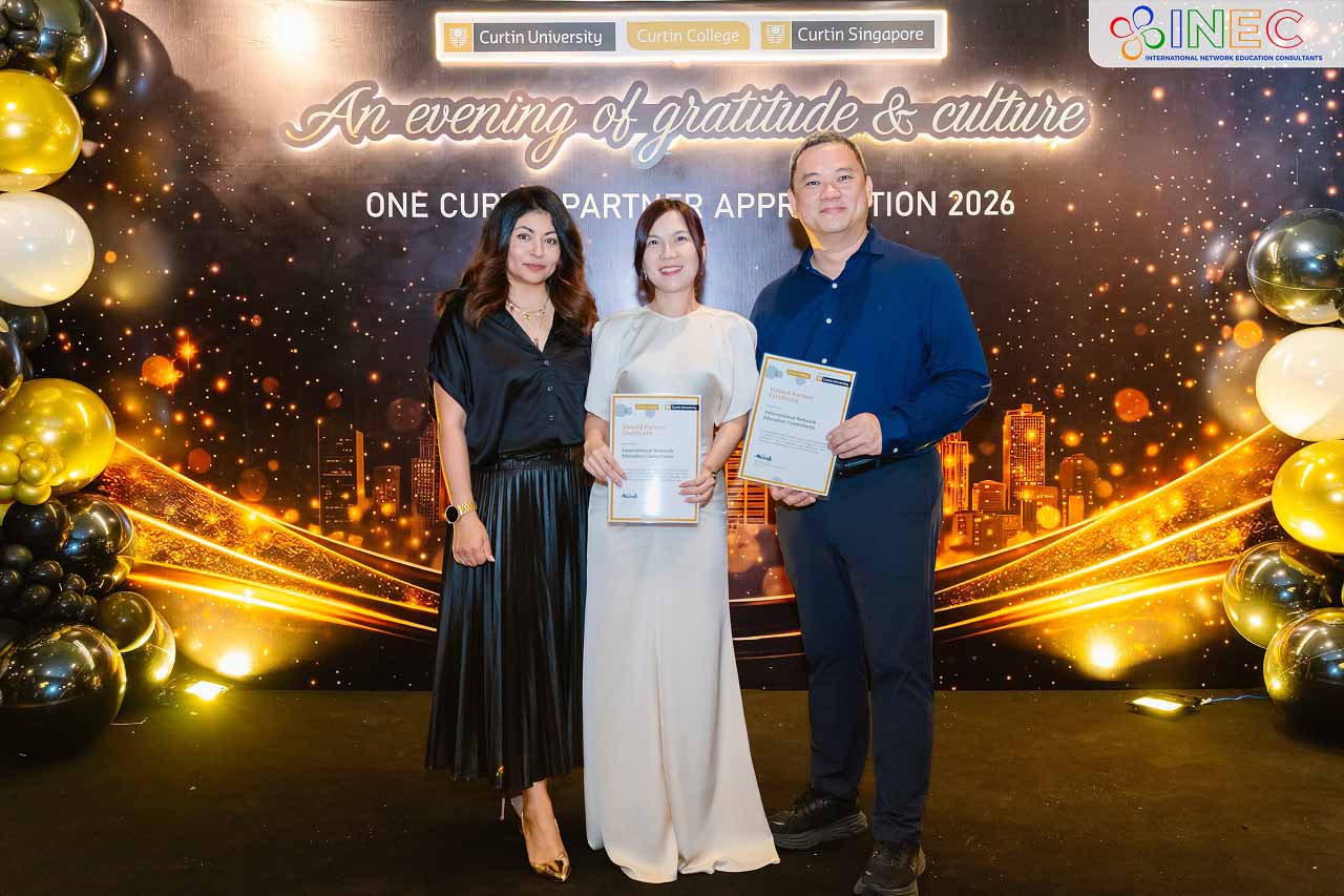 INEC nhận giải “Excellent Partner” và chứng nhận “Valued Partner” từ Curtin University