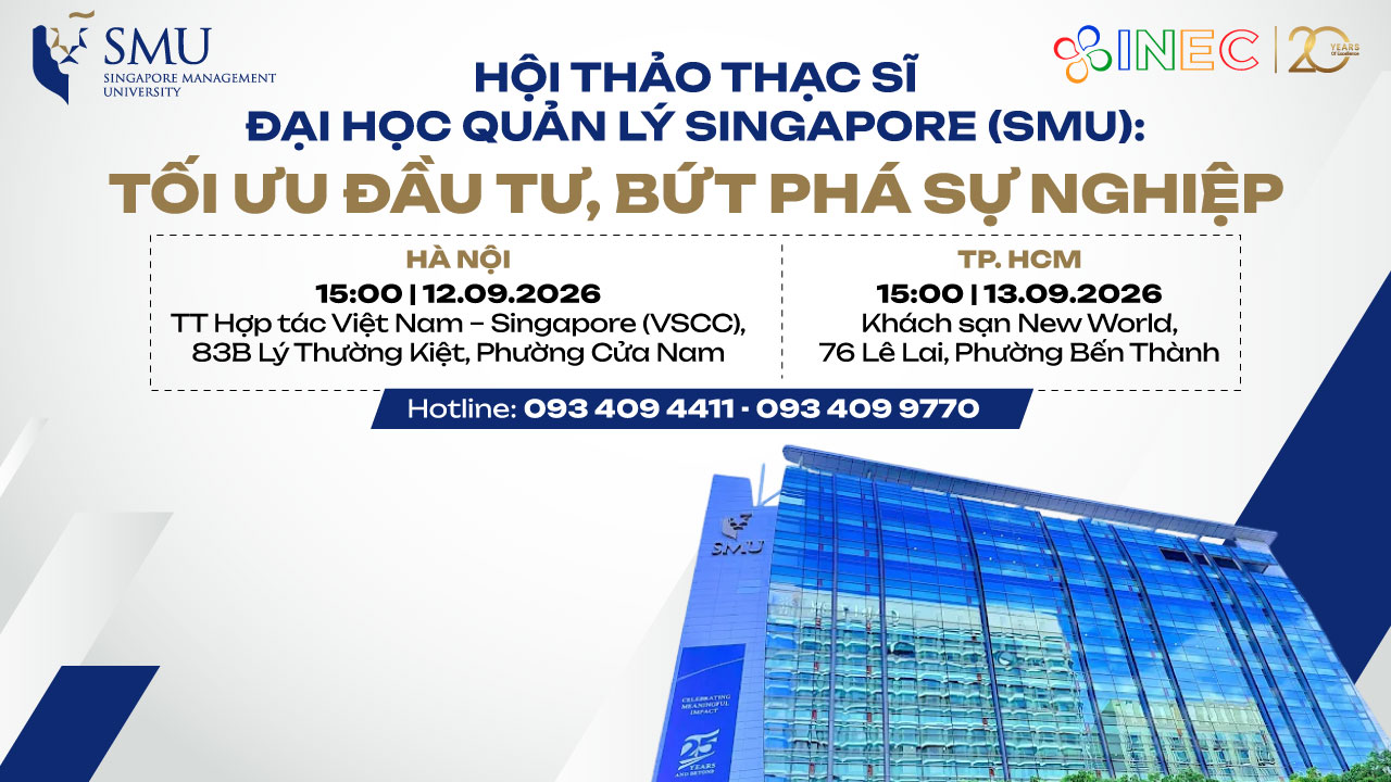 Hội thảo Thạc sĩ SMU 09/2026