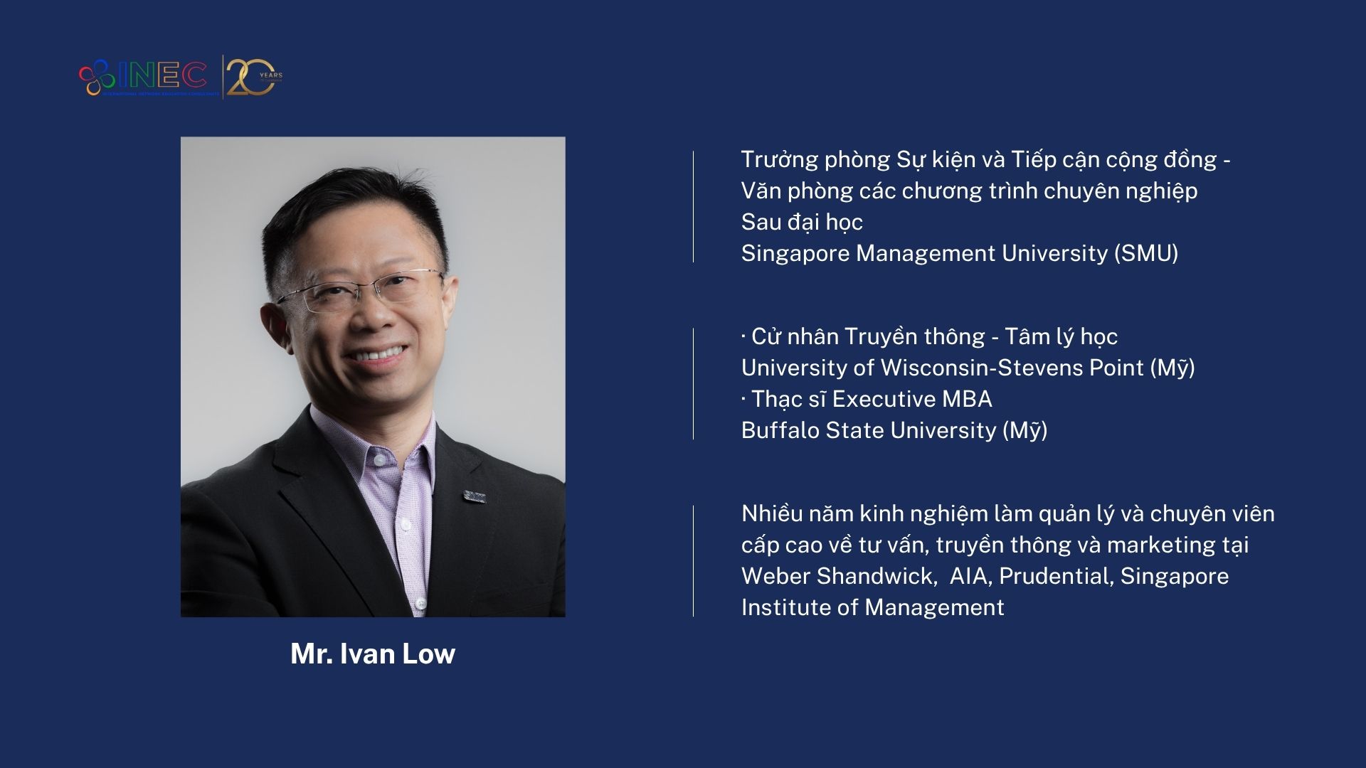 Mr. Ivan Low - SMU