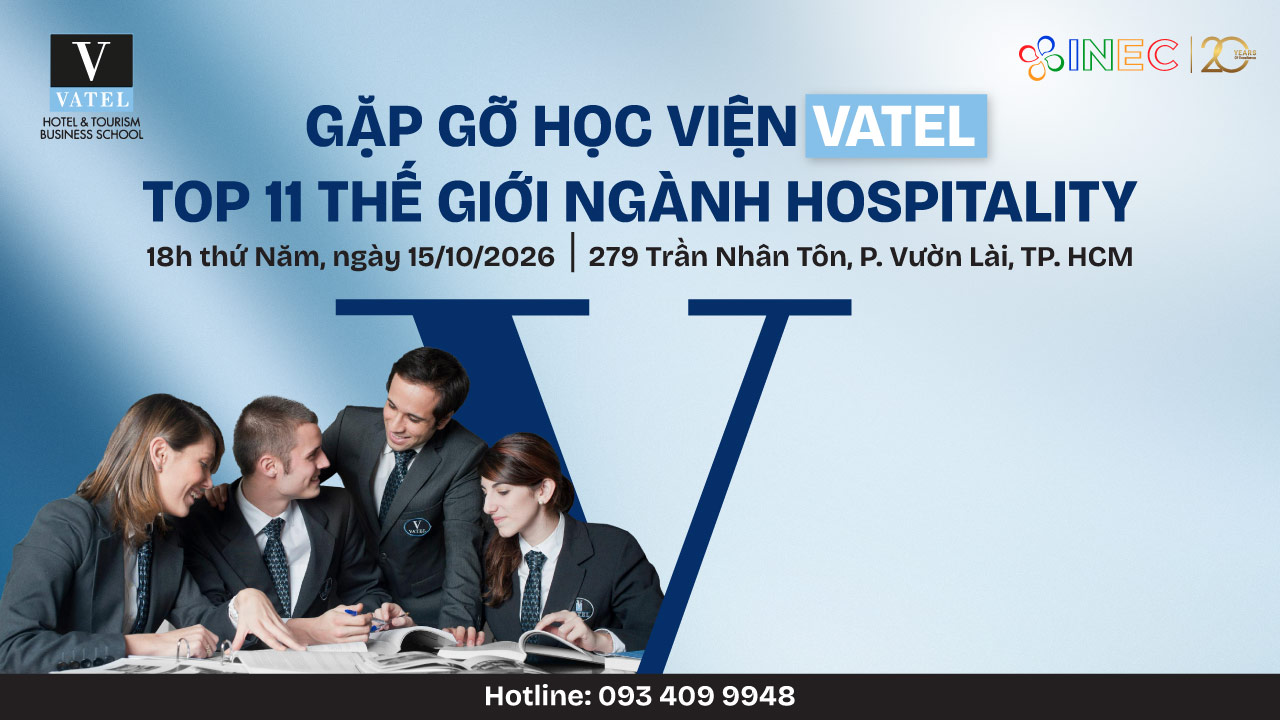Đại diện tuyển sinh Học viện Vatel